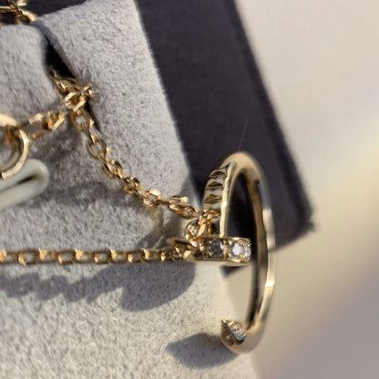 [Glow Muse]JUSTE NECKLACE PINK GOLD