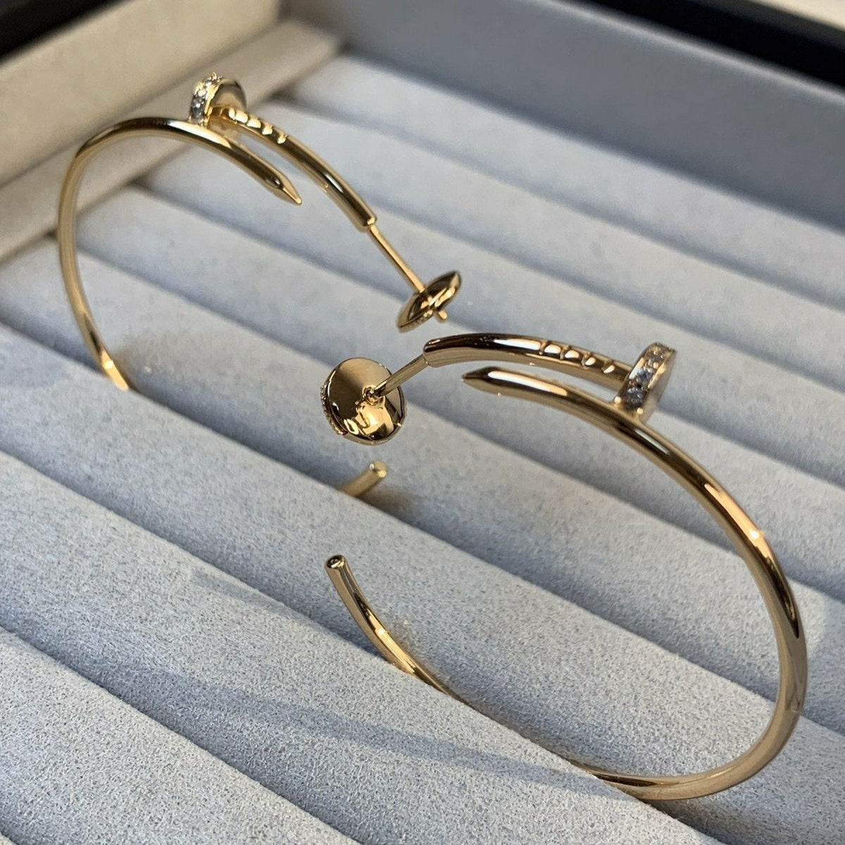 [Glow Muse]JUSTE EARRINGS GOLD DIAMONDS 1.8MM