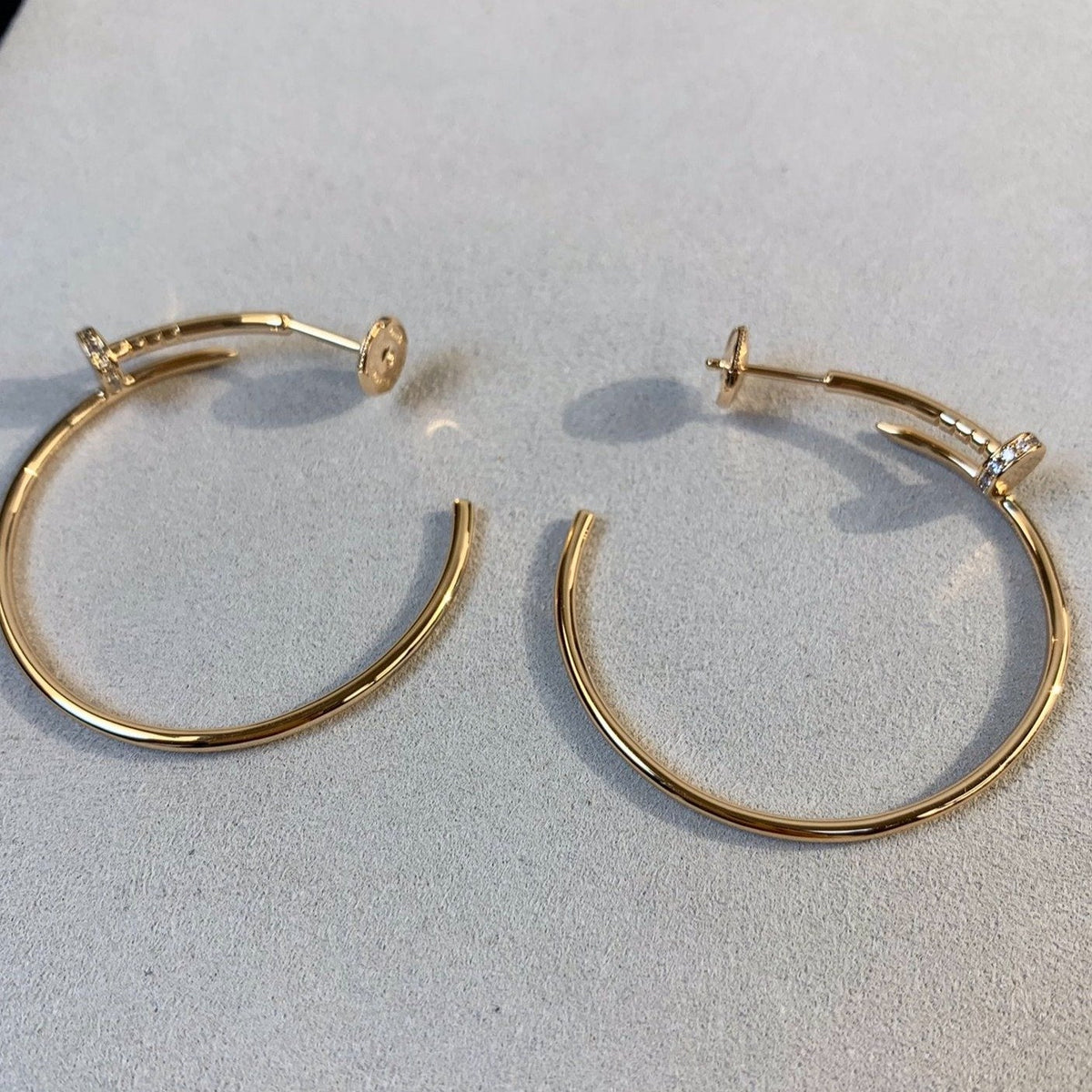 [Glow Muse]JUSTE EARRINGS GOLD DIAMONDS 1.8MM