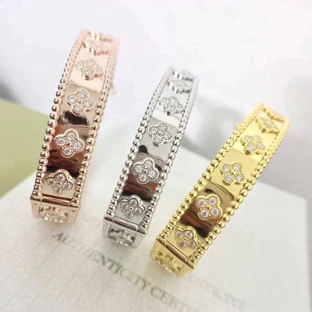 [Glow Muse]CLOVER BRACELET 8MM DIAMONDS