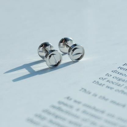 [Glow Muse]LOVE EARRINGS SILVER 10MM