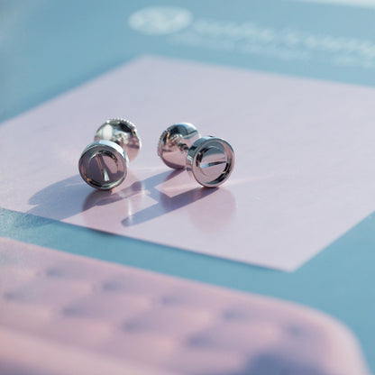 [Glow Muse]LOVE EARRINGS SILVER 10MM