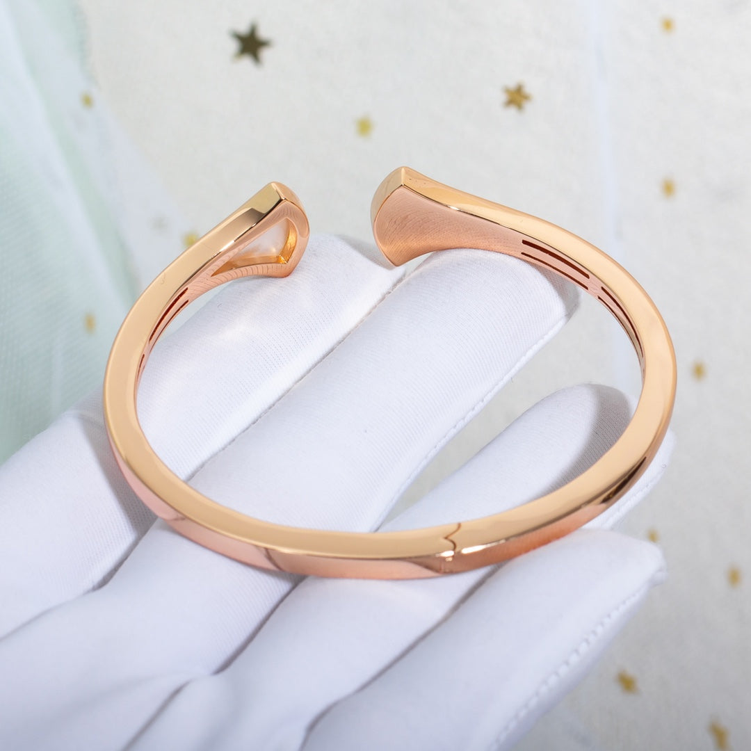 [Glow Muse]DREAM BRACELET OPEN PINK GOLD MOP DIAMOND