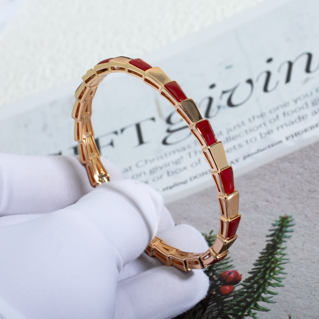 [Glow Muse]SERPENTI BRACELET PINK GOLD RUBELLITE