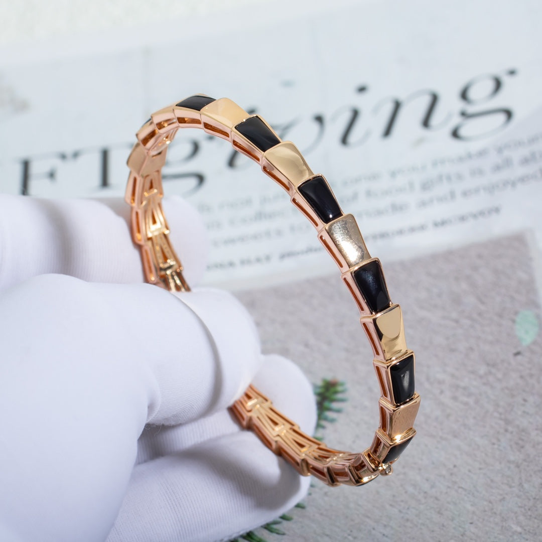 [Glow Muse]SERPENTI BRACELET PINK GOLD ONYX