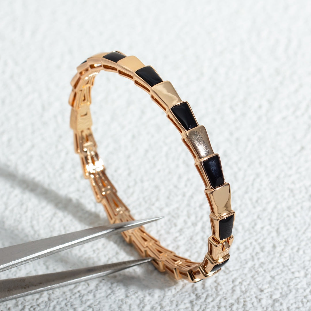 [Glow Muse]SERPENTI BRACELET PINK GOLD ONYX