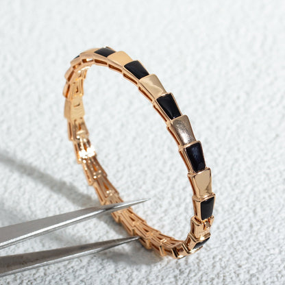 [Glow Muse]SERPENTI BRACELET PINK GOLD ONYX