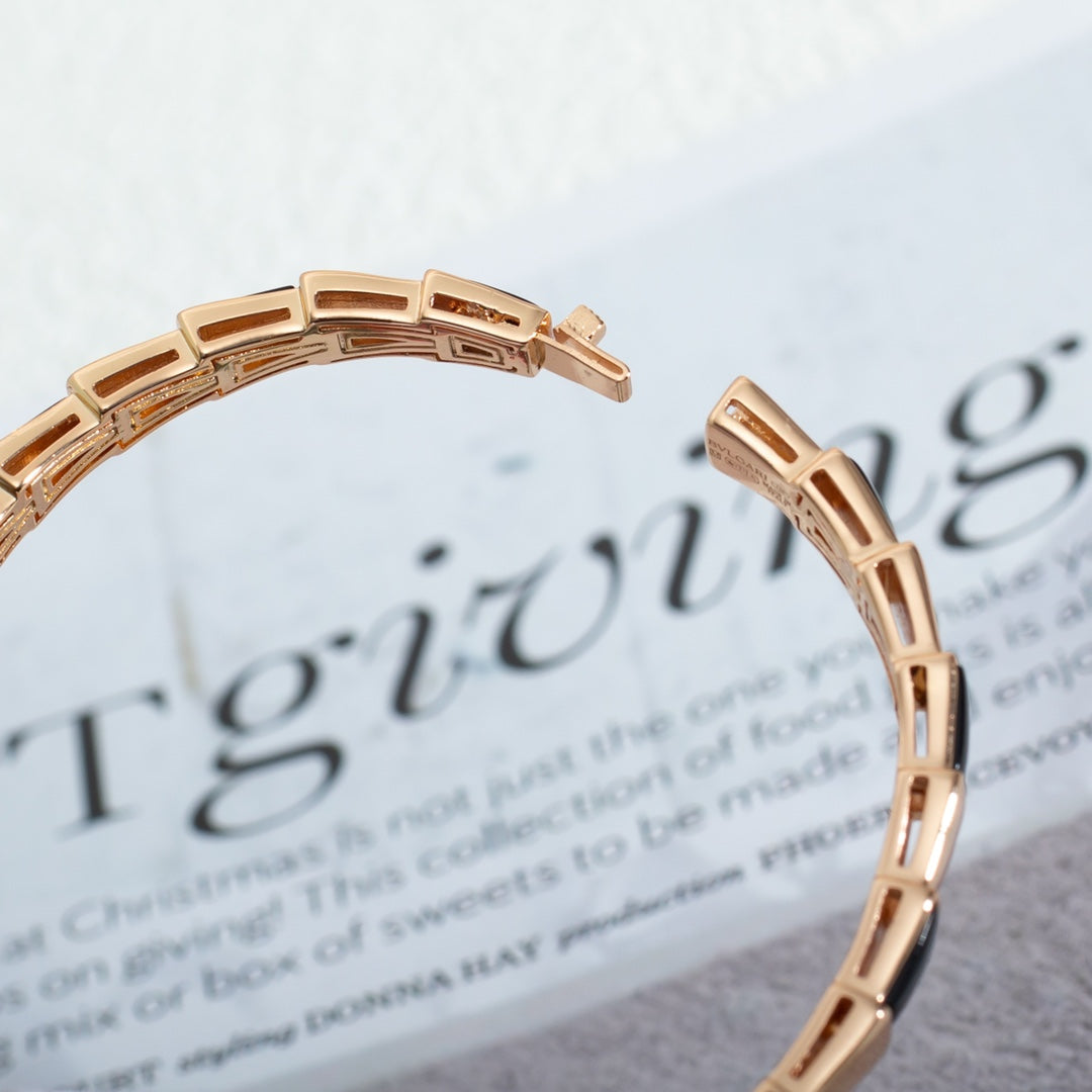 [Glow Muse]SERPENTI BRACELET PINK GOLD ONYX