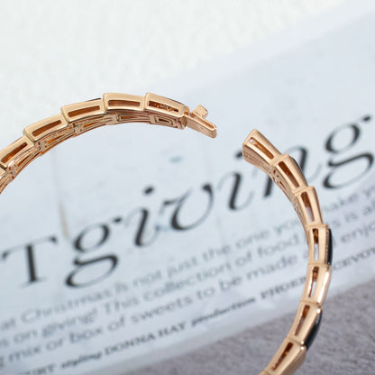 [Glow Muse]SERPENTI BRACELET PINK GOLD ONYX