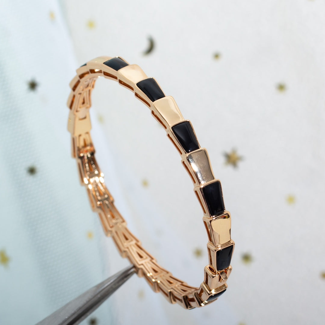 [Glow Muse]SERPENTI BRACELET PINK GOLD ONYX
