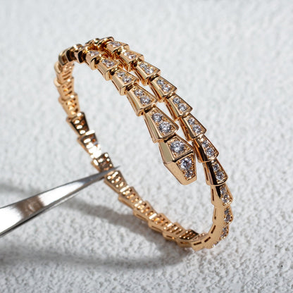 [Glow Muse]SERPENTI BRACELET 6.8MM PINK GOLD DIAMOND