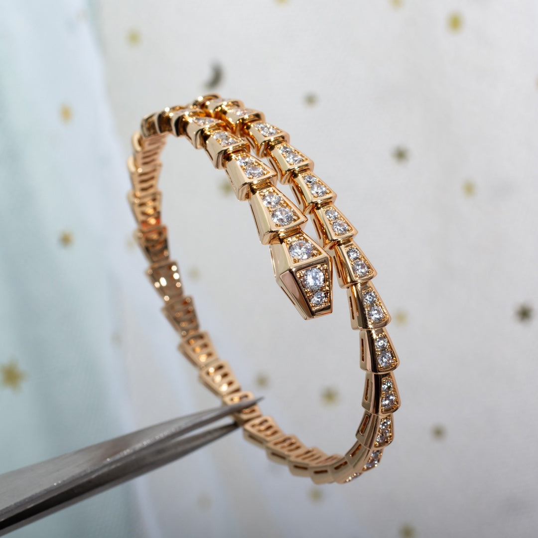 [Glow Muse]SERPENTI BRACELET 6.8MM PINK GOLD DIAMOND