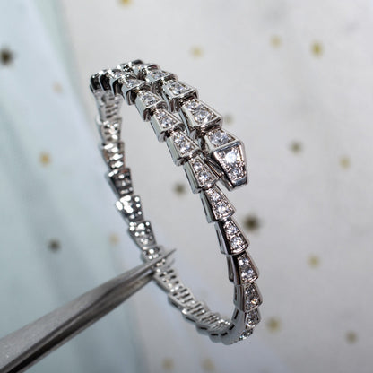 [Glow Muse]SERPENTI BRACELET 6MM SILVER DIAMOND
