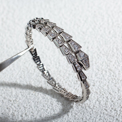 [Glow Muse]SERPENTI BRACELET 6MM SILVER DIAMOND