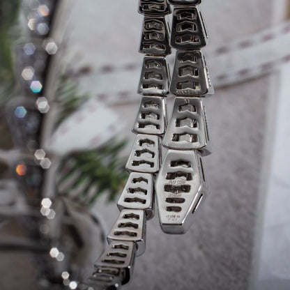 [Glow Muse]SERPENTI BRACELET 6MM SILVER DIAMOND