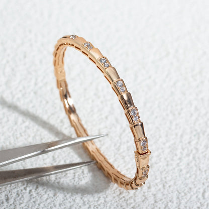 [Glow Muse]SERPENTI SMALL BRACELET PINK GOLD DIAMOND