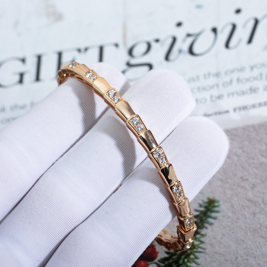 [Glow Muse]SERPENTI BRACELET PINK GOLD DIAMOND