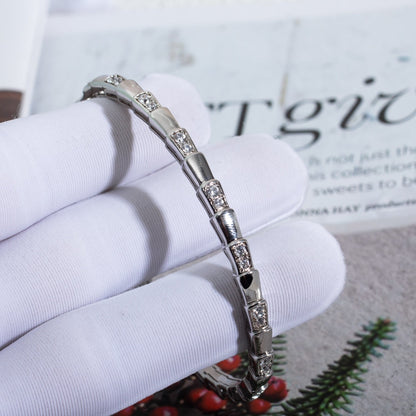 [Glow Muse]SERPENTI BRACELET SILVER DIAMOND