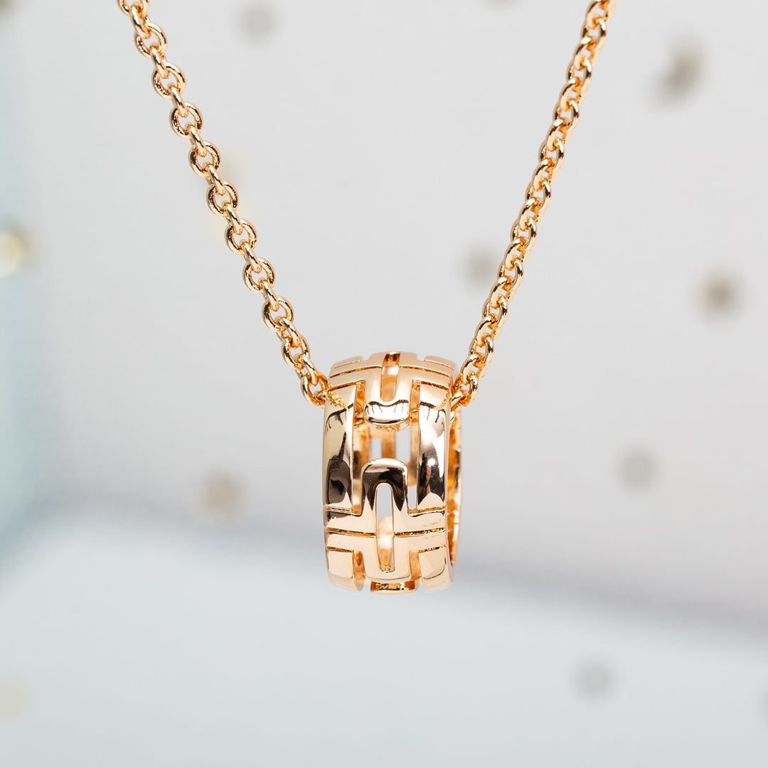 [Glow Muse]PARENTESI NECKLACE PINK GOLD