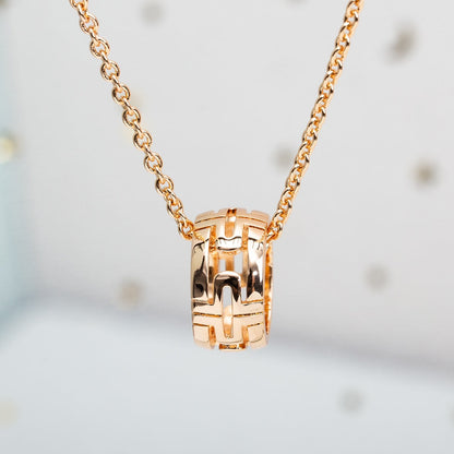 [Glow Muse]PARENTESI NECKLACE PINK GOLD