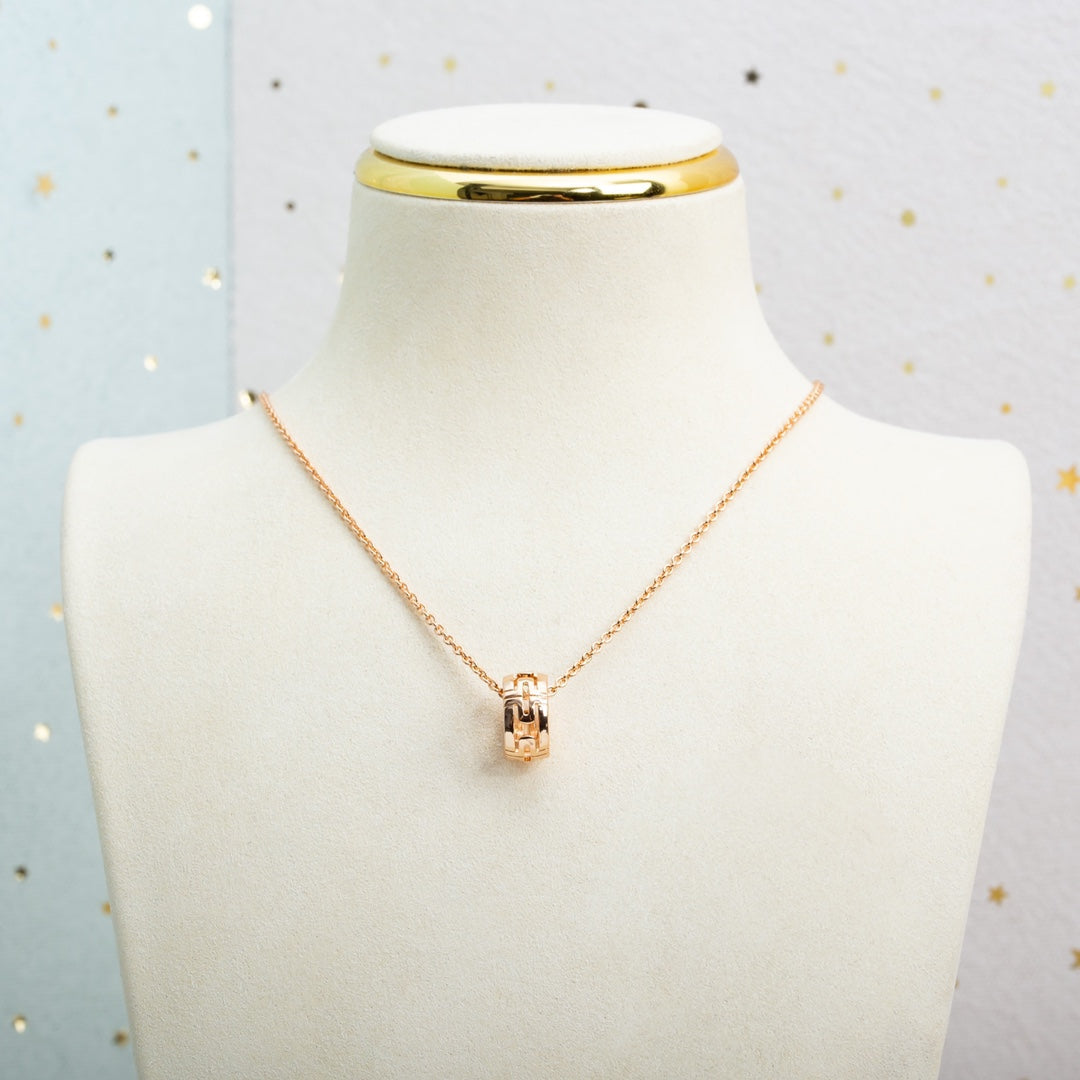 [Glow Muse]PARENTESI NECKLACE PINK GOLD