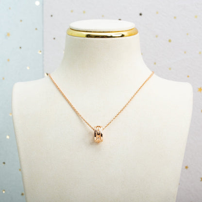 [Glow Muse]PARENTESI NECKLACE PINK GOLD