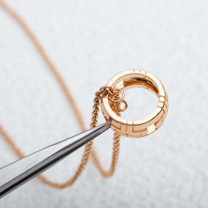 [Glow Muse]PARENTESI NECKLACE PINK GOLD