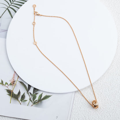 [Glow Muse]PARENTESI NECKLACE PINK GOLD