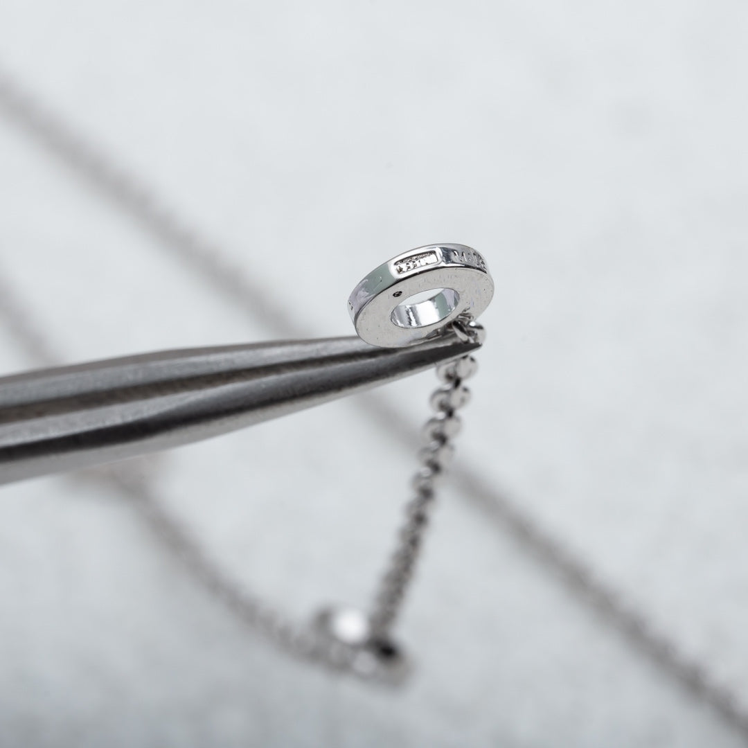 [Glow Muse]PARENTESI NECKLACE SILVER DIAMOND