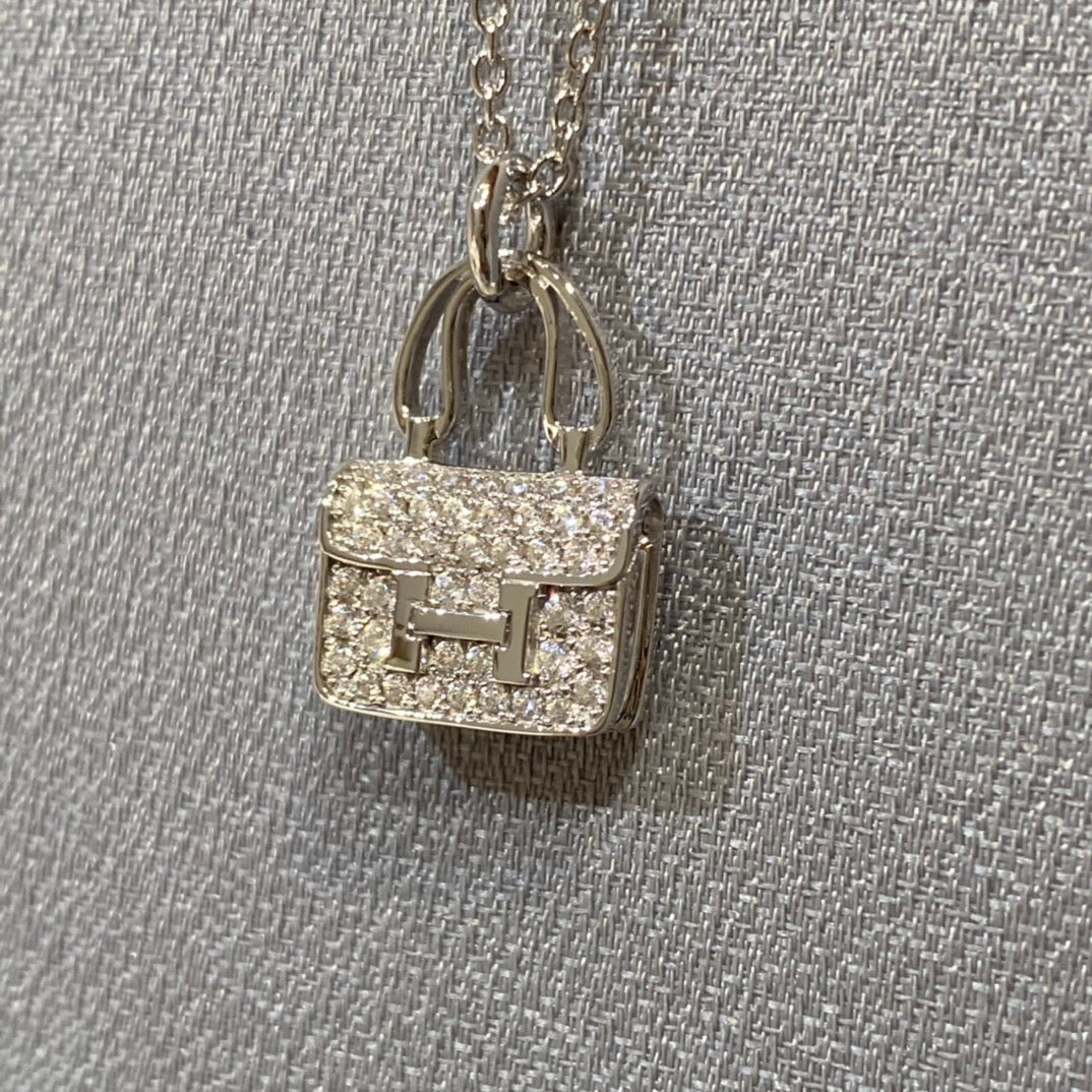 [Glow Muse]CONSTANCE PEDANT DIAMOND NECKLACE