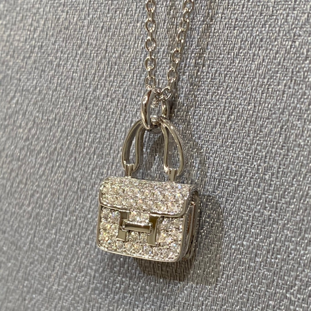 [Glow Muse]CONSTANCE PEDANT DIAMOND NECKLACE