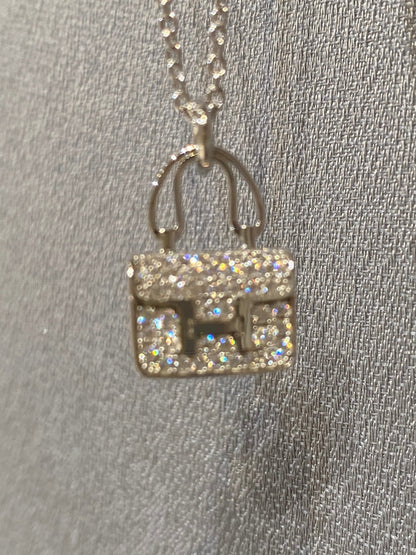 [Glow Muse]CONSTANCE PEDANT DIAMOND NECKLACE