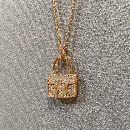 [Glow Muse]CONSTANCE PEDANT DIAMOND NECKLACE
