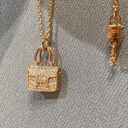 [Glow Muse]CONSTANCE PEDANT DIAMOND NECKLACE
