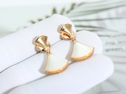 [Glow Muse]DREAM MOP PINK GOLD EARRINGS