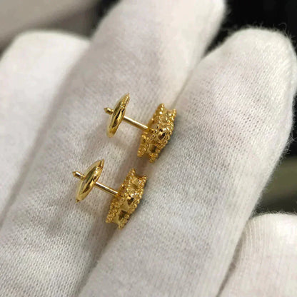 [Glow Muse]CLOVER MINI 9.5MM MALACHITE  EARRINGS