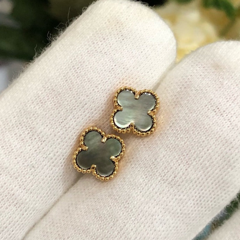 [Glow Muse]CLOVER MINI GOLD EARRINGS