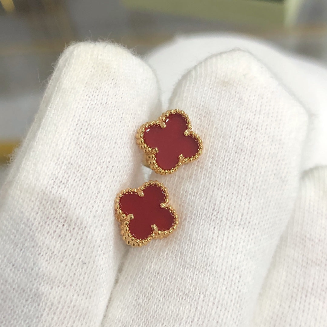 [Glow Muse]CLOVER MINI GOLD EARRINGS