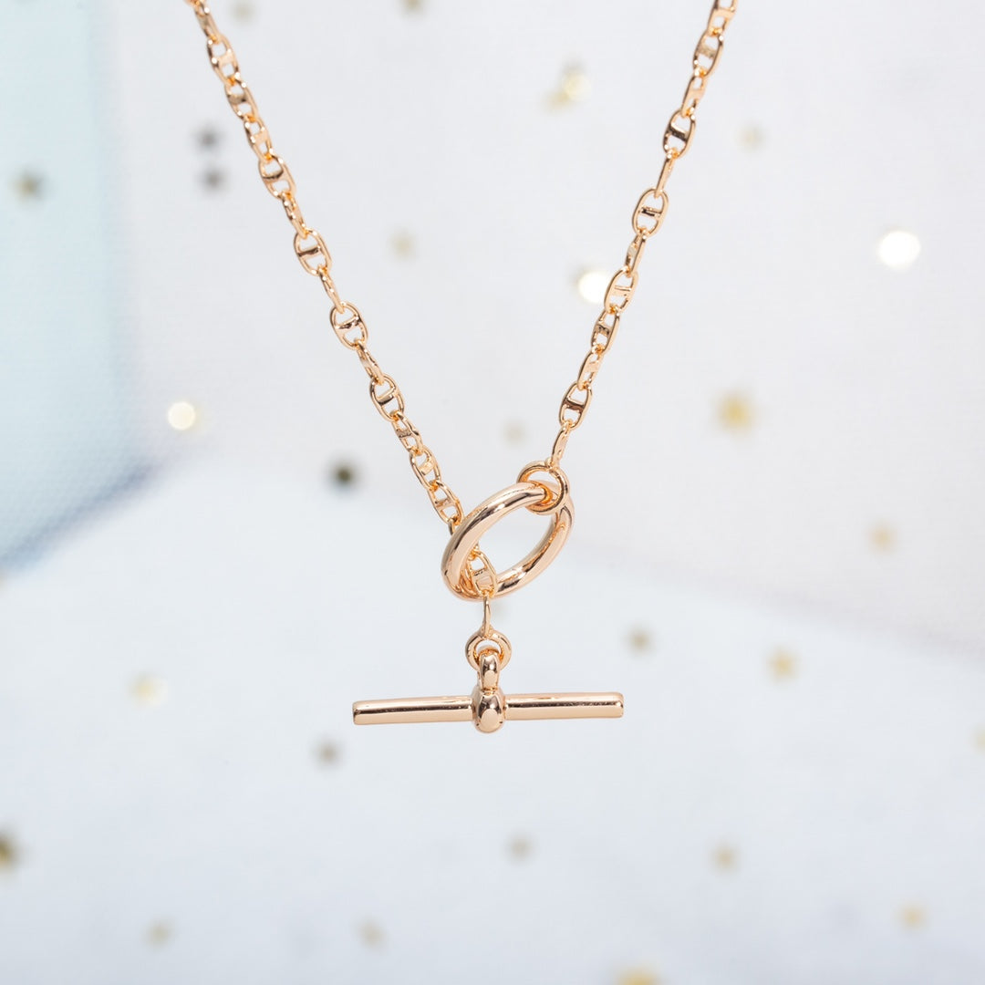 [Glow Muse]ECHAPPEE NECKLACE PINK GOLD