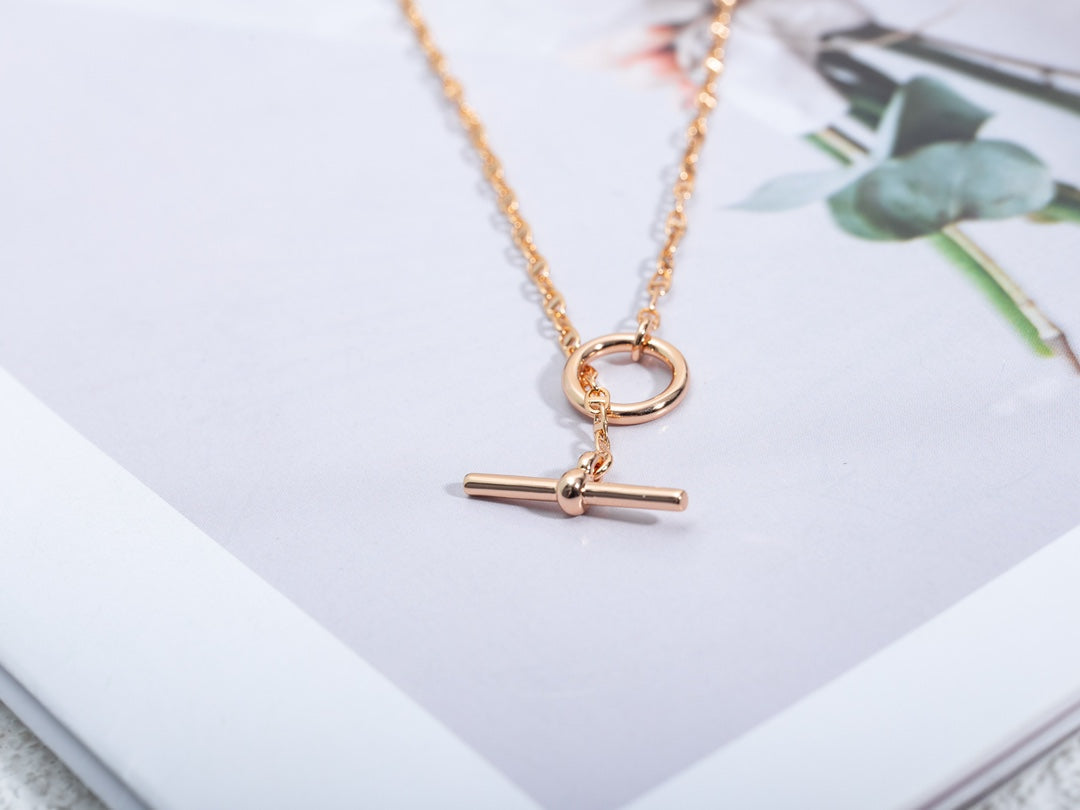 [Glow Muse]ECHAPPEE NECKLACE PINK GOLD