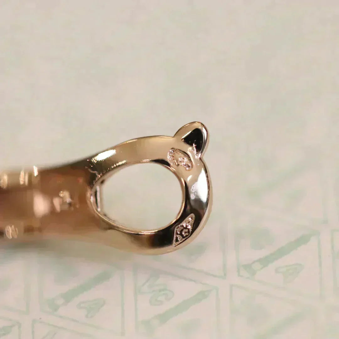 [Glow Muse]CLOVER MEDIUM 1 MOTIFS FUll DIAMOND EARRINGS