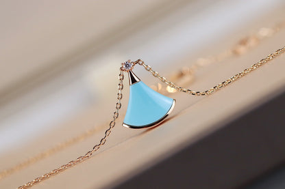 [Glow Muse]DREAM NECKLACE TURQUOISE PINK GOLD