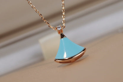 [Glow Muse]DREAM NECKLACE TURQUOISE PINK GOLD