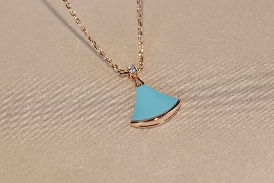 [Glow Muse]DREAM NECKLACE TURQUOISE PINK GOLD