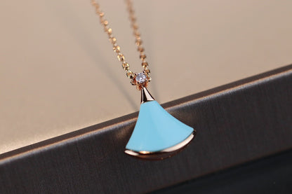 [Glow Muse]DREAM NECKLACE TURQUOISE PINK GOLD
