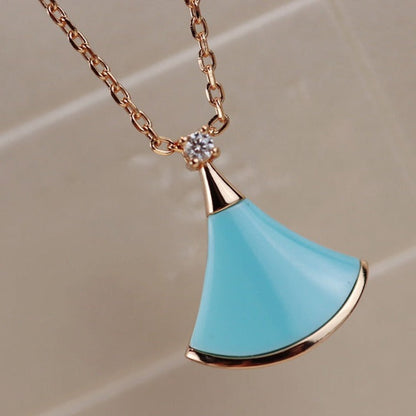 [Glow Muse]DREAM NECKLACE TURQUOISE PINK GOLD