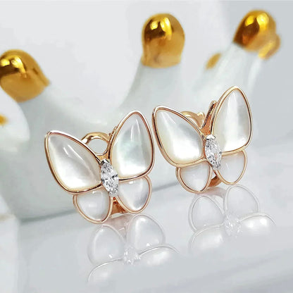 [Glow Muse]BUTTERFLY MOP DIAMOND EARRINGS