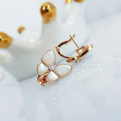 [Glow Muse]BUTTERFLY MOP DIAMOND EARRINGS