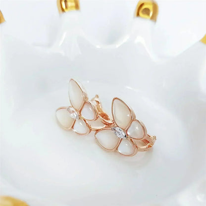 [Glow Muse]BUTTERFLY MOP DIAMOND EARRINGS
