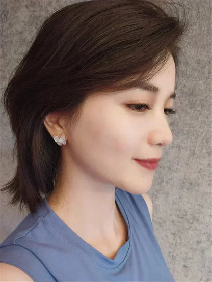 [Glow Muse]BUTTERFLY MOP DIAMOND EARRINGS